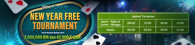 Promo New Year Free Tournament di KAPALTOGEL